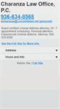 Mobile Screenshot of charanzalawoffice.com